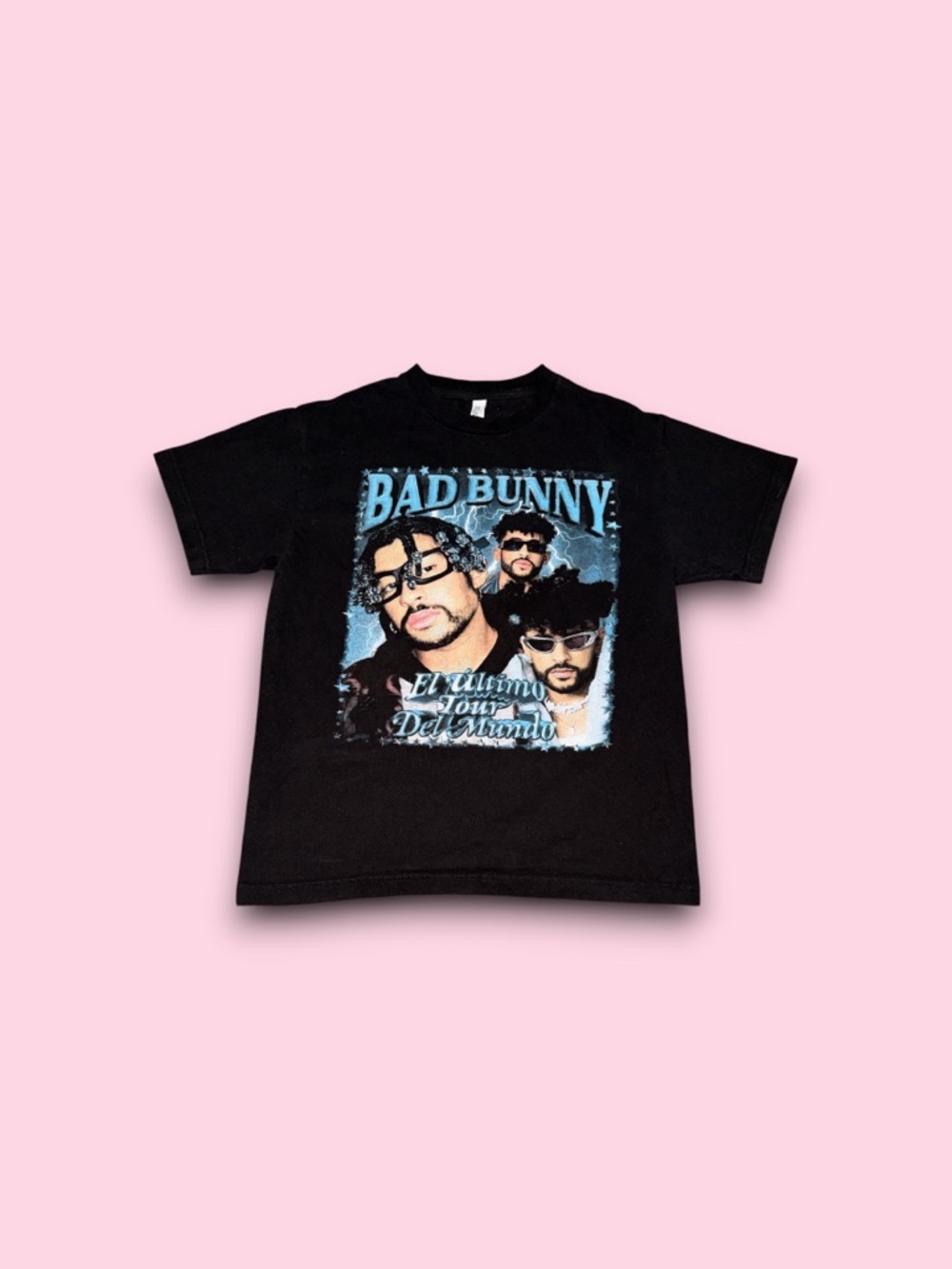 Bad Bunny Band T Shirt Medium Concert 2022 El Ultimo Tour Del Mundo